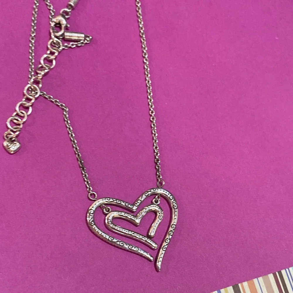 Brighton Silver Heart Pendant Necklace - Picture 3 of 3